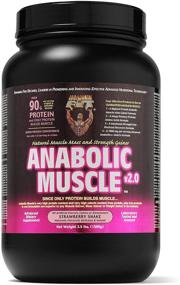 img 3 attached to 💪 Anabolic Muscle Gainer (Strawberry) by Healthy 'N Fit - 3.5 lb | Natural Mass and Strength Boost