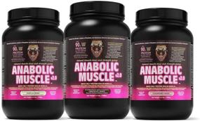img 2 attached to 💪 Anabolic Muscle Gainer (Strawberry) by Healthy 'N Fit - 3.5 lb | Natural Mass and Strength Boost