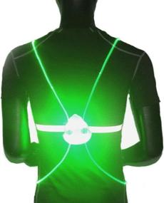 img 4 attached to Morebrave LED Reflective Running Lighted Vest: Ultimate Safety Gear for Women, Men, and Kids – Green Wing