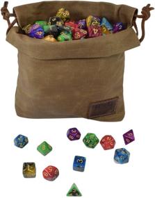 img 1 attached to Handmade Waxed Canvas Golf Valuables Field / Travel / Tech / Board Game Dice Pouch by Hide & Drink :: Fatigue