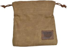 img 2 attached to Handmade Waxed Canvas Golf Valuables Field / Travel / Tech / Board Game Dice Pouch by Hide & Drink :: Fatigue