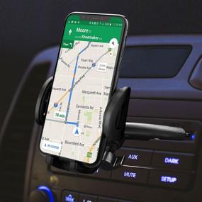 img 3 attached to Cellet CD Slot Car Phone Mount Holder - Apple iPhone 13 12 Pro Max mini 11 Xs Xr X 8 7 6 📱 5 SE Samsung Note 20 10 9 8 Galaxy S21 S20 S10 S9 S8 Moto G7 E6 Z4 Z3 Play Droid LG G8 Compatible