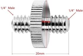 img 1 attached to Anwenk 1/4 to 3/8 Screw Adapter Converter: Transform Threaded Screws for Camera Accessories