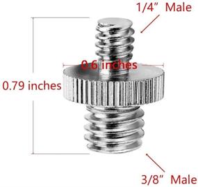 img 2 attached to Anwenk 1/4 to 3/8 Screw Adapter Converter: Transform Threaded Screws for Camera Accessories