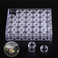 💎 clear plastic diamond storage box, nctp 30pcs small containers with lid for embroidery, jewelry painting, diy art craft, rhinestones, sewing, cosmetic, nail designs, glitter powder logo