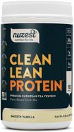 премиум порошок протеина clean lean nuzest - нежная ваниль, веганский и натурально подслащенный логотип