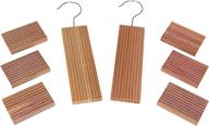 🌲 cedarfresh red cedar wood closet value pack - 2 cedar hang ups and 6 cedar blocks for household essentials логотип