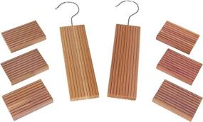 img 2 attached to 🌲 CedarFresh Red Cedar Wood Closet Value Pack - 2 Cedar Hang Ups and 6 Cedar Blocks for Household Essentials