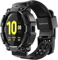 🦄 превосходная защита: чехол supcase [unicorn beetle pro] серии для galaxy watch active 2 [44 мм] - выпуск 2019 года (черный) логотип