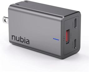 img 4 attached to 🔌 nubia 3-Port 65W Wall Charger: USB-C GaN Fast Charger, PD 3.0 Type C Adapter for iPhone, iPad, MacBook, MagSafe, Samsung & More