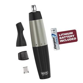 img 4 attached to 💇 Wahl Groomsman Lithium Battery Trimmer: Ultimate Facial and Eyebrow Hair Grooming Set for Men and Women - Stainless/Black, 5 Piece Kit