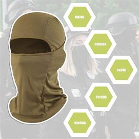 img 3 attached to 🔒 Ultimate Protection: Adjustable Windproof Balaclava Face Mask with UV Shield