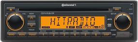 img 2 attached to Европейский стиль 12V радио с оранжевым дисплеем, Bluetooth и CD-плеером VDO Continental CD7416UB-OR.