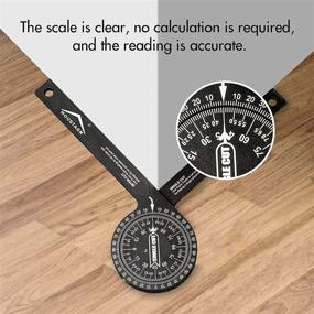 img 3 attached to HOUSTASK Protractor Laser Inside Carpenters Traditional