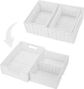 img 1 attached to MyGift Nesting Storage Multipurpose Organizer