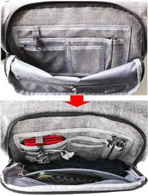 img 2 attached to 👜 Сумка через плечо AmHoo из искусственной кожи для женщин - универсальная сумка "хобо" с короткими ручками - полиэстерная мессенджерская сумка.