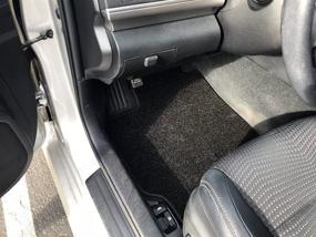 img 3 attached to 🚗 CarsCover Custom Fit Toyota Camry 2015-2017 Front and Rear Carpet Floor Mats | Heavy Cushion | Ultramax | Asphalt Black