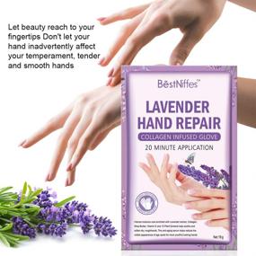 img 3 attached to Hand Peel Mask, Moisturizing Gloves Set, Natural Therapy Gloves, Exfoliating Hand 👐 Peeling Mask for Dry Hands, Repair Rough Skin - Men Women (Pack of 3)