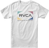 футболка с коротким рукавом rvca x large логотип