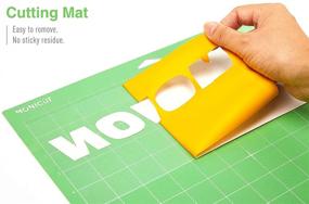 img 3 attached to 🔪 Monicut 12x12 Cutting Mat for Cricut Maker 3/Maker/Explore 3/Air 2/Air/One - Lightgrip, Standardgrip, Stronggrip - Set of 3 Non-Slip Flexible Cutting Mats - Ideal for Crafts, Quilting, Sewing, and Various Arts