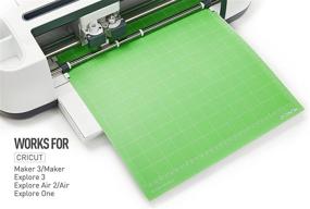 img 2 attached to 🔪 Monicut 12x12 Cutting Mat for Cricut Maker 3/Maker/Explore 3/Air 2/Air/One - Lightgrip, Standardgrip, Stronggrip - Set of 3 Non-Slip Flexible Cutting Mats - Ideal for Crafts, Quilting, Sewing, and Various Arts