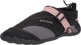 img 4 attached to 👟 Water Shoes for Women, Body Glove Realm: Ideal for Lake, Aerobics, Swimming, Aqua Sports, Beach Activities - Womens Water Shoes in Black and Cassis Pink
