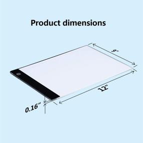 img 1 attached to 🎨 PAATWA A4S Световая коробка для черчения: Регулируемая яркость светодиодной подсветки для художников, дизайнеров и аниматоров
