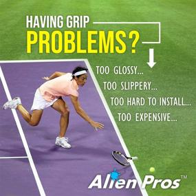 img 3 attached to 🎾 ALIEN PROS Tennis Racket Grip Tape – Precut Dry Feel Overgrip for High Performance (6 or 12 or 60 Grips, White)