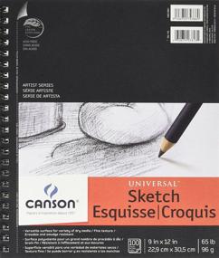 img 1 attached to 📚 Canson 9x12 Universal Sketch Book: 100-Sheets, 2-Pack – Premium Quality for Artists and Designers