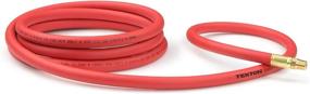 img 4 attached to TEKTON 3/8 Inch Hybrid Lead-In Air Hose (10ft) - High PSI, 46134