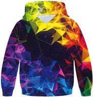 👕 realistic printed pullover hoodies for boys - fashionable boys' clothing in hoodies & sweatshirts logo