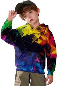 img 2 attached to 👕 Realistic Printed Pullover Hoodies for Boys - Fashionable Boys' Clothing in Hoodies & Sweatshirts