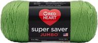 🌿 яркая зеленая весенняя пряжа super saver от red heart: высокого качества и доступная! логотип