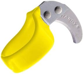 img 1 attached to 🔪 The Original Handy Safety Knife - Curved Blade Utility Ring Knife for Finger, Ring Size 9, Yellow, Standard Blade, Dozen - By Handy Twine Knife