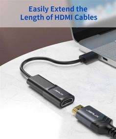 img 3 attached to Перевод на русский язык названия продукта: "Переходник HDMI Coupler, самка-самка, 2 штуки - адаптер JSAUX 4K HDR HDMI Extension Connector для ТВ-приставки Roku, компьютера, ПК, монитора, ноутбука, проектора, DVD-плеера, PS4/3 (черный)".