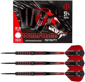 img 4 attached to 🎯 Wolfram Infinity Steel Tip Darts - Premium 97% Tungsten Material by Harrows