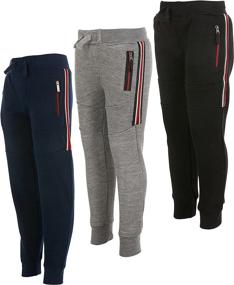 img 1 attached to 👖 Sweatpants Joggers for Boys' Athletic Clothing by ONE POINT via Pants