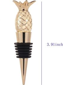 img 3 attached to 🍍 Reusable Pineapple Wine Stoppers - Perfect Party Favors for Weddings, Birthdays, and Events - Wine and Beverage Bottle Stoppers - Souvenir Supplies (New Pineapple Design, 1 Piece)