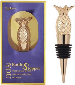 img 4 attached to 🍍 Reusable Pineapple Wine Stoppers - Perfect Party Favors for Weddings, Birthdays, and Events - Wine and Beverage Bottle Stoppers - Souvenir Supplies (New Pineapple Design, 1 Piece)