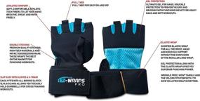 img 2 attached to 🥊 EZ-WRAP PRO 2.0 Boxing Hand Wraps for Women: Gel Knuckle Protection Inner Glove with Mexican Style Wrap, Enhanced Wrist Support for Boxing, Kickboxing, and Martial Arts Training.