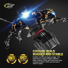 img 1 attached to 🔦 Cougar Motor X-Small Лампа H7 с светодиодом, 12000LM 6500K Конверсионный комплект всё в одном - Холодно-белый, 360° регулируемый луч - Замена галогенной лампы (2 шт.) - Дополнительно улучшено для SEO