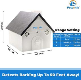 img 2 attached to 🐶 Stop Dog Barking with Petsonik No Bark Device: Outdoor Ultrasonic Birdhouse for Barking Dog Deterrence, Control & Suppression + Bonus E-Book