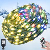 🎄 ollny outdoor christmas string lights - 200led/82ft multicolored warm white, ip67 waterproof, long plug-in twinkle fairy light with 11 modes & timer for xmas, holiday party, thanksgiving indoor decorations logo