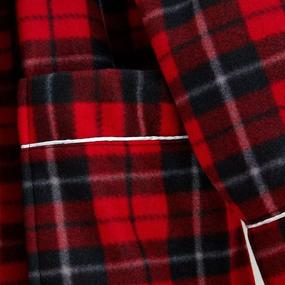 img 1 attached to 🏞️ Timeless Design: Red Large Classic Plaid Polyester Fleece for Ultimate Comfort