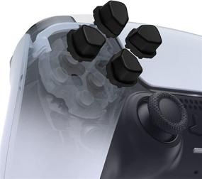 img 4 attached to eXtremeRate Ergonomic Split Dpad Buttons (SDP Buttons) for PS5 Controller - Black Independent Dpad Direction Buttons for Playstation 5 and PS4 All Model Controllers