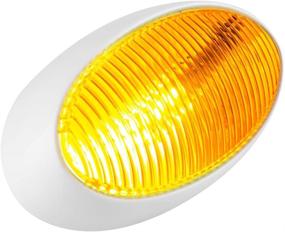 img 3 attached to 🚐 Lumitronics RV 12V LED Oval Porch Utility Light - Clear & Amber Lenses - Ideal for Motorhomes, Campers, Trailers, 5th Wheels (White)