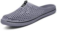 👣 philda breathable outdoor slippers: stylish men's sandals in mules & clogs logo