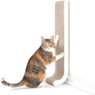 🐾 4claws wall-mounted scratching post 26-inch (white) - basics collection cat scratcher, 26 x 5.7 x 5.5 inches logo