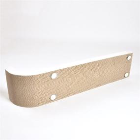 img 2 attached to 🐾 4CLAWS Wall-Mounted Scratching Post 26-inch (White) - BASICS Collection Cat Scratcher, 26 x 5.7 x 5.5 inches