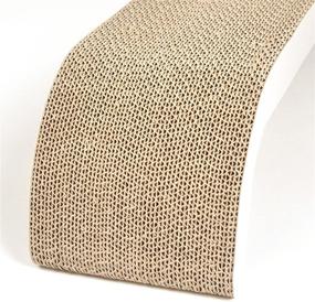 img 1 attached to 🐾 4CLAWS Wall-Mounted Scratching Post 26-inch (White) - BASICS Collection Cat Scratcher, 26 x 5.7 x 5.5 inches